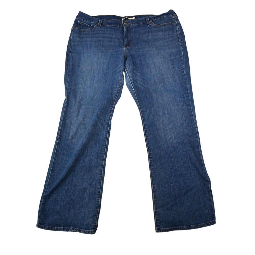 Levi's Classic Bootcut Jeans Women 20W Blue Mid Rise Stretch Denim